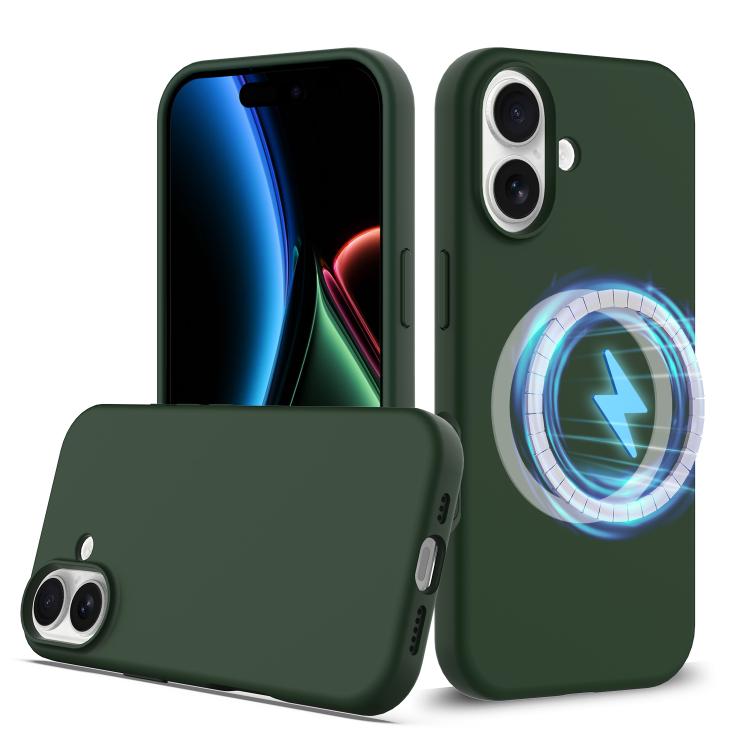 Coque antichoc en silicone compatible MagSafe pour iPhone 17, iPhone Air