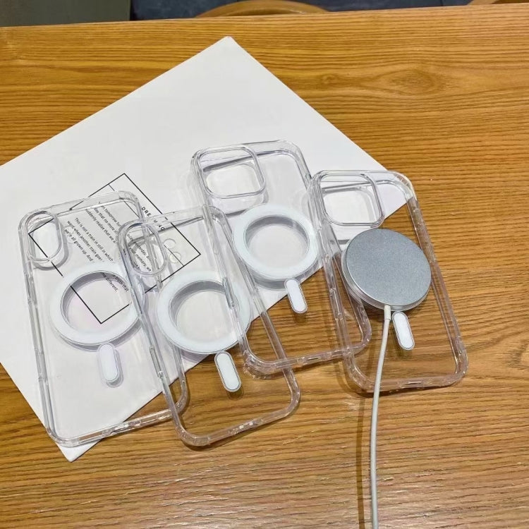 Coque magnétique transparente en TPU acrylique MagSafe
