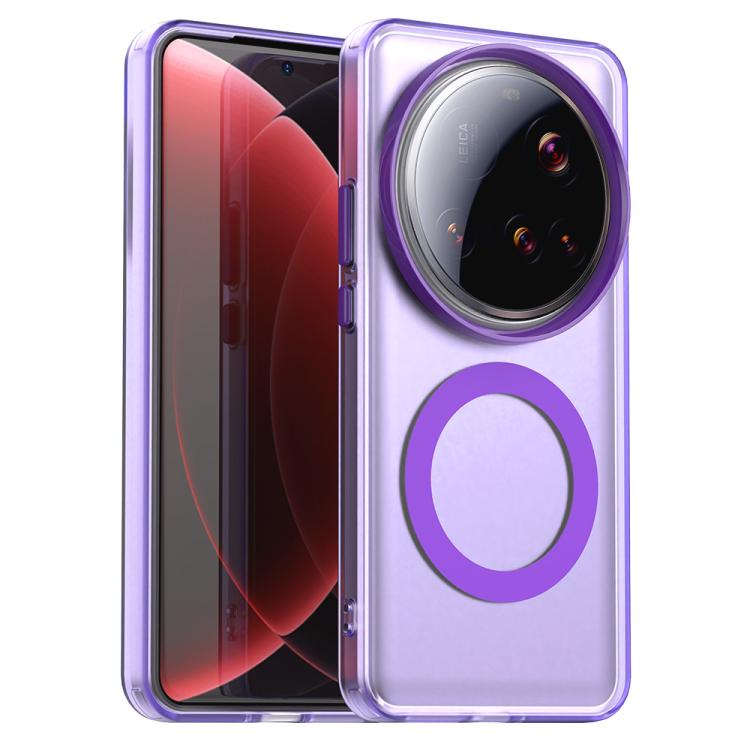 Coque Magnétique MagSafe pour Xiaomi 15 Ultra, 15 Pro, Poco X7 Pro – Protection Hybride (PC + TPU) Finition Candy & Compatible Charge Sans Fil