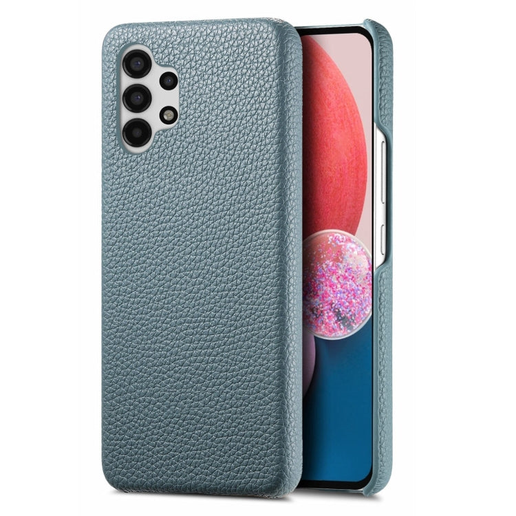 Étui de téléphone arrière en cuir Litchi Oil Edge