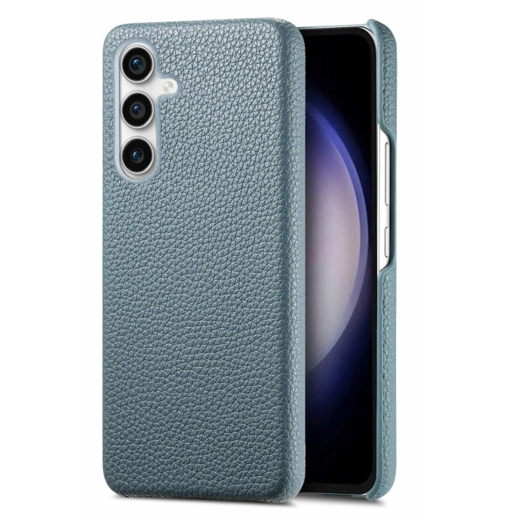 Étui de téléphone arrière en cuir Litchi Oil Edge