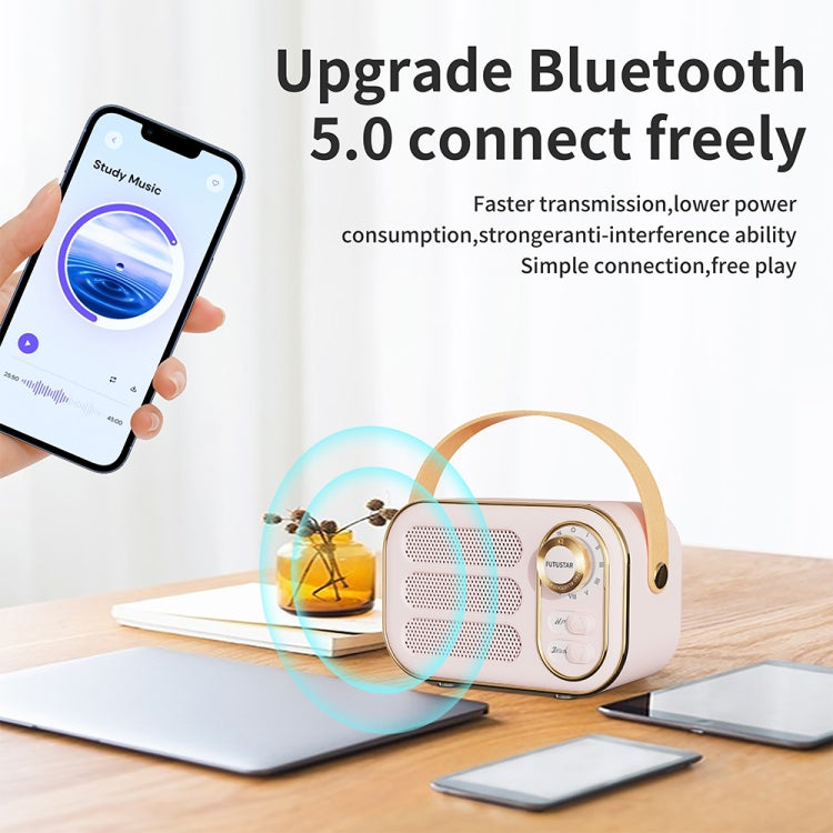 Futustar DW13 - Enceinte Bluetooth Rétro Portable | Son HiFi & Design Vintage