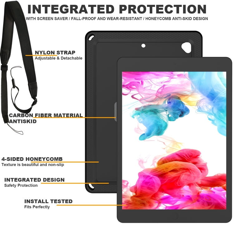 Étui pour tablette EVA + PC avec bandoulière, For iPad 10.2 2022 / 2021 / 2020 / 2019 / 10.5, For iPad Pro 11 inch 2020 / 2018 / Air 5 / Air 4