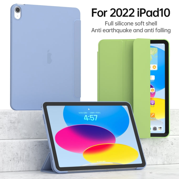 Étui pour tablette intelligente en cuir TPU à 3 volets, For iPad 10th Gen 10.9 2022