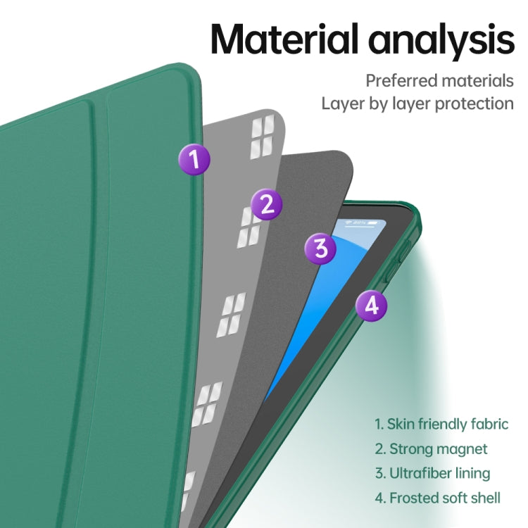 Étui pour tablette intelligente en cuir TPU à 3 volets, For iPad 10th Gen 10.9 2022