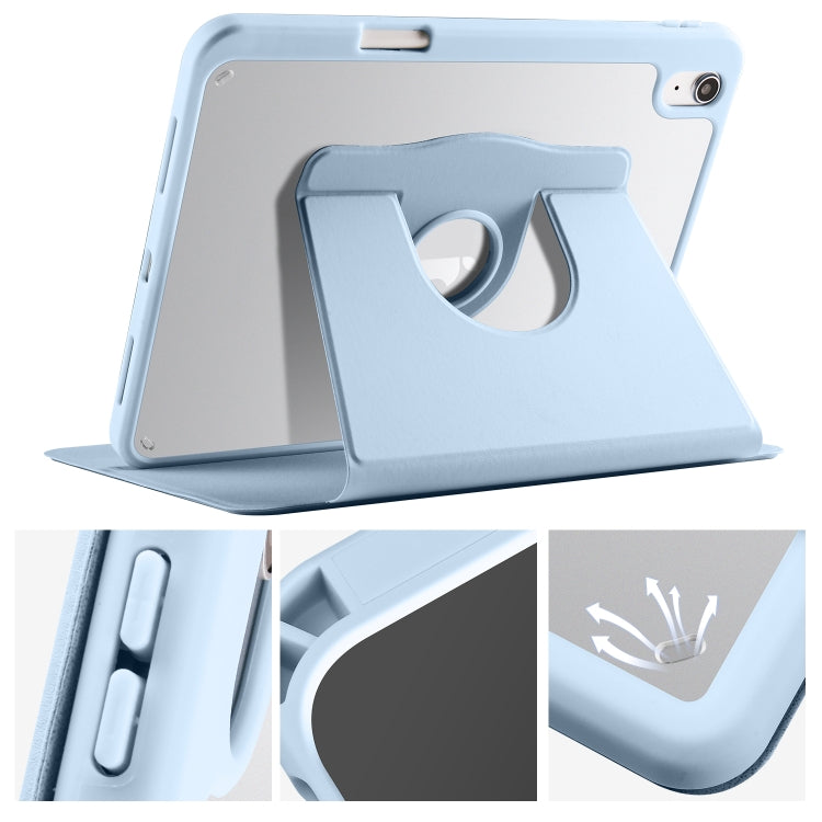 Étui en cuir pour tablette avec support de rotation à 360 degrés en acrylique, For iPad 10th Gen 10.9 2022, For iPad 10.2 2022 / 2021 / 2020 / 2019