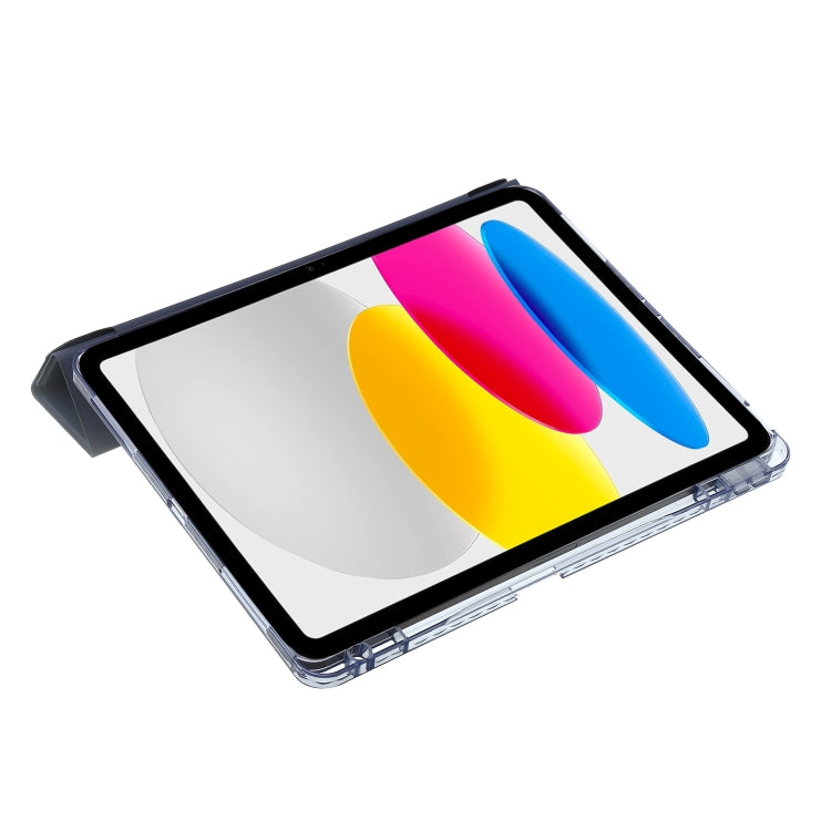 Étui pour tablette en cuir de déformation acrylique transparent, For iPad 10th Gen 10.9 2022, For iPad Pro 12.9 2022 / 2021 / 2020