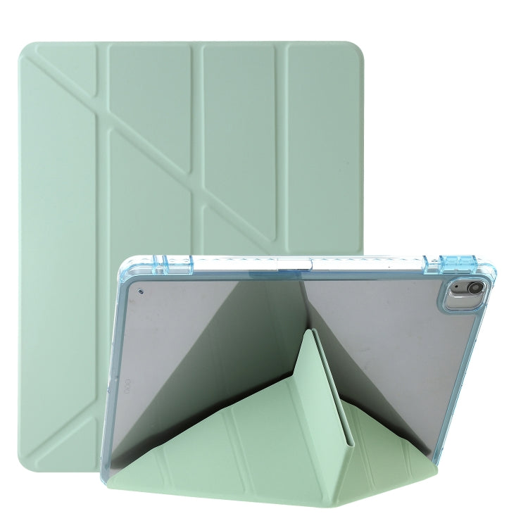 Étui pour tablette en cuir de déformation acrylique transparent, For iPad 10th Gen 10.9 2022, For iPad Pro 12.9 2022 / 2021 / 2020