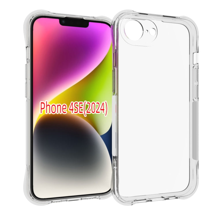 Coque transparente antidérapante et antichoc pour iPhone, suites 15, 16 et SE 2024