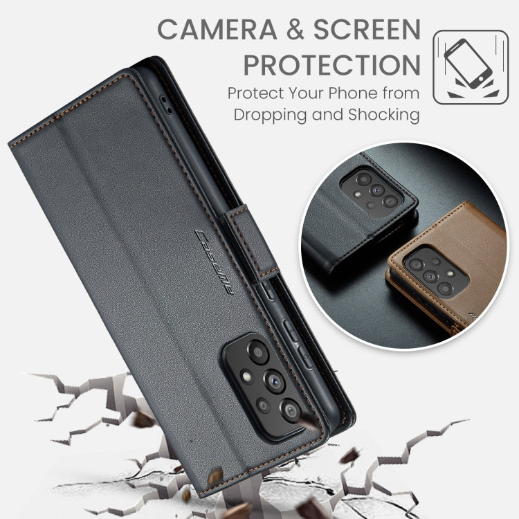 CaseMe 023 Butterfly Buckle Litchi Texture RFID Étui de téléphone en cuir antivol, For Samsung Galaxy A73 5G, For Samsung Galaxy A33 5G, For Samsung Galaxy S22 Ultra 5G, For Samsung Galaxy S22+ 5G