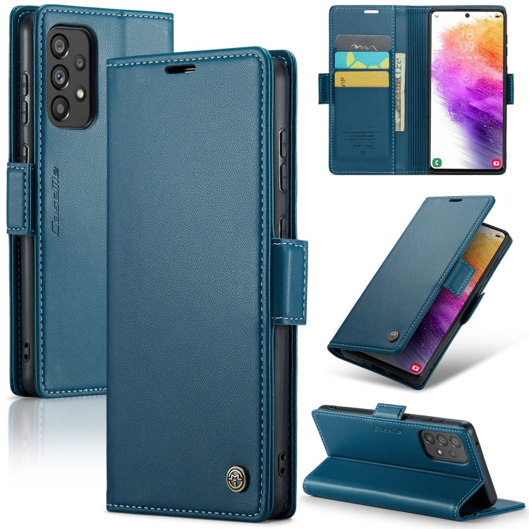 Étui CaseMe en simili-cuir avec boucle papillon Protection antivol RFID pour Samsung Galaxy S24+ 5G / Galaxy A51 4G/M40s / Galaxy A73 5G / Galaxy A24 4G / Galaxy S21 FE 5G.