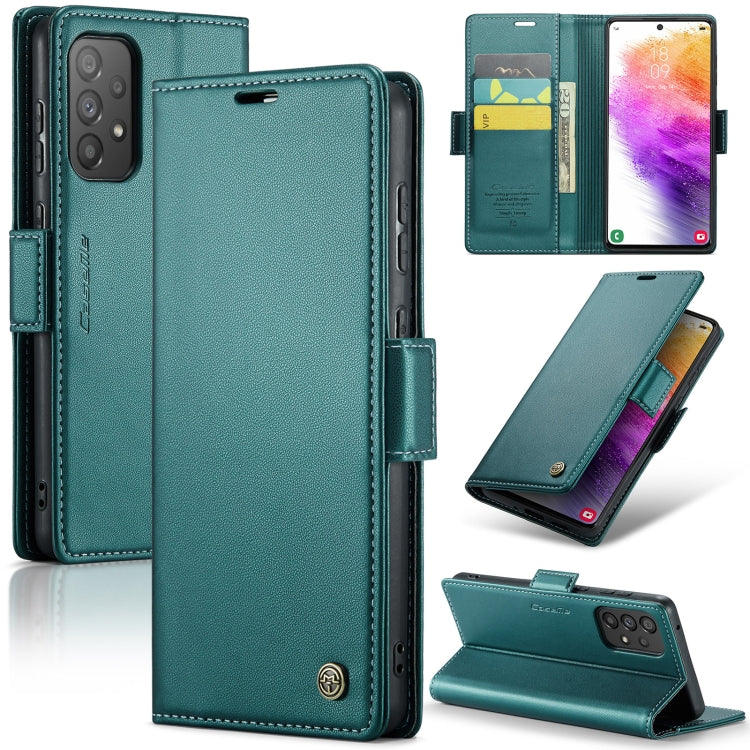 Étui CaseMe en simili-cuir avec boucle papillon Protection antivol RFID pour Samsung Galaxy S24+ 5G / Galaxy A51 4G/M40s / Galaxy A73 5G / Galaxy A24 4G / Galaxy S21 FE 5G.