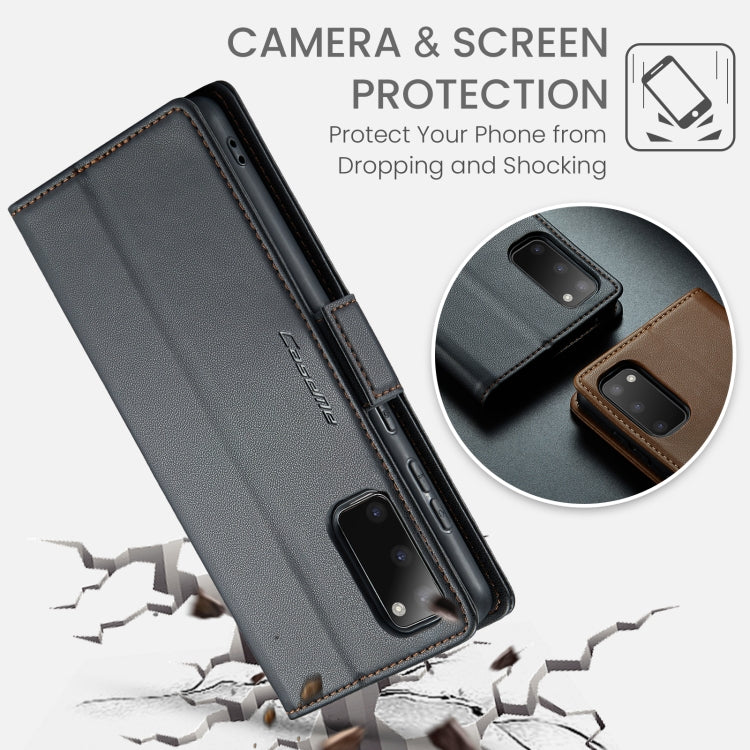 CaseMe 023 Butterfly Buckle Litchi Texture RFID Étui de téléphone en cuir antivol, For Samsung Galaxy S20, For Samsung Galaxy S20+, For Samsung Galaxy A71 4G, For Samsung Galaxy A51 4G/M40s