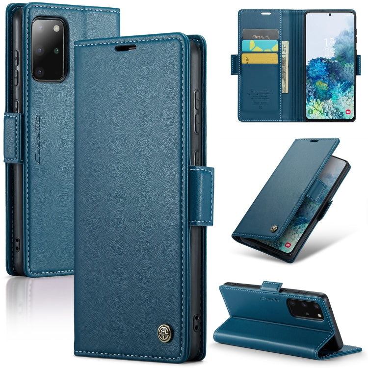 Étui CaseMe en simili-cuir avec boucle papillon Protection antivol RFID pour Samsung Galaxy S22 Ultra 5G / Galaxy S22+ 5G / Galaxy S20+ / Galaxy S24 Ultra / Galaxy A54 5G.