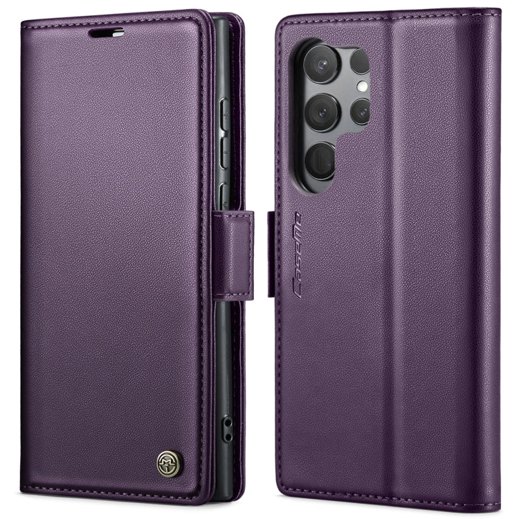CaseMe 023 Butterfly Buckle Litchi Texture RFID Étui de téléphone en cuir antivol, For Samsung Galaxy A54 5G, For Samsung Galaxy S23 Ultra 5G, For Samsung Galaxy S23+ 5G, For Samsung Galaxy S23 5G