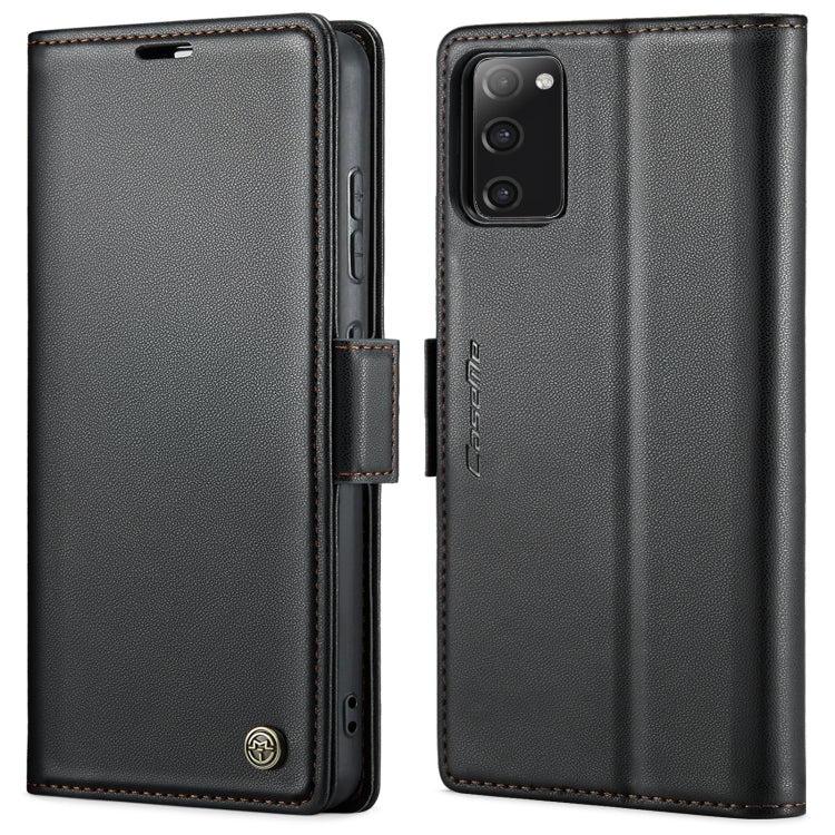 CaseMe 023 Butterfly Buckle Litchi Texture RFID Étui de téléphone en cuir antivol, For Samsung Galaxy A12 5G, For Samsung Galaxy A13 4G/5G/A04s/A04/M13 5G, For Samsung Galaxy S20 FE, For Samsung Galaxy A23