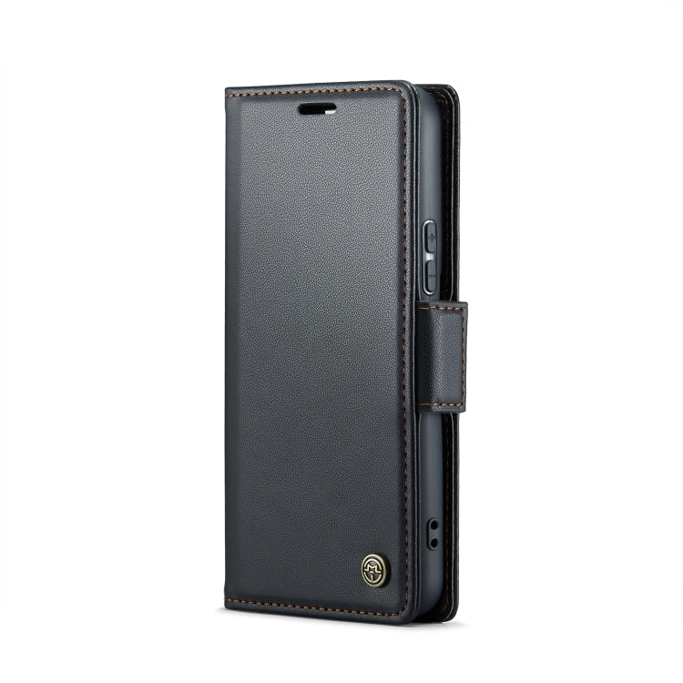 Étui CaseMe 023 en similicuir texture litchi, avec boucle papillon et protection antivol (RFID) pour Samsung Galaxy S21+ 5G, Galaxy S21 Ultra 5G, Galaxy Note20 Ultra, Galaxy S20 Ultra