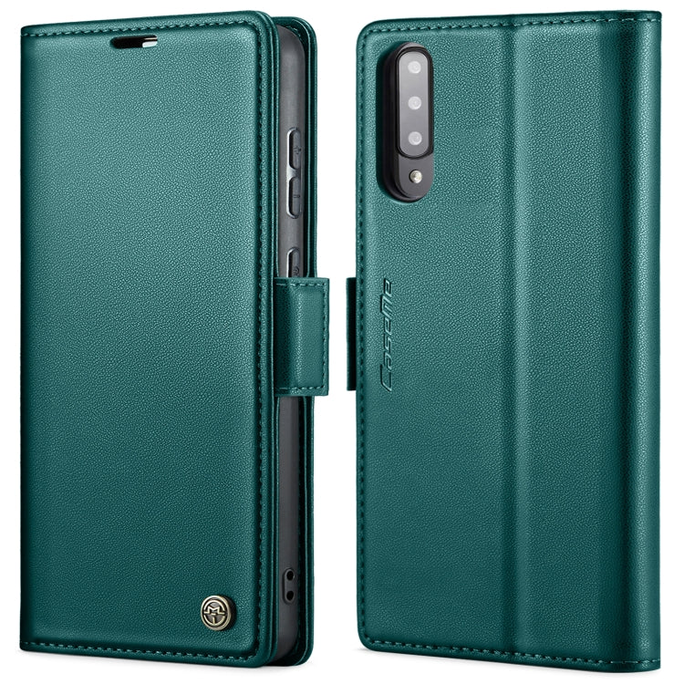 Étui CaseMe en simili-cuir avec boucle papillon Protection antivol RFID pour Samsung Galaxy S21 Ultra 5G / Galaxy A55 / Galaxy S10+ / Galaxy A30s/A50s/A50 / Galaxy A23.