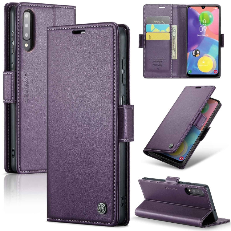 Étui CaseMe en simili-cuir avec boucle papillon Protection antivol RFID pour Samsung Galaxy S20 FE / Galaxy S23 FE 5G / Galaxy A32 5G / M32 5G / Galaxy A70/A70s / Galaxy A53.