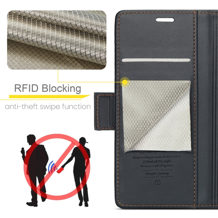 Étui CaseMe en simili-cuir avec boucle papillon Protection antivol RFID pour Samsung Galaxy S20 FE / Galaxy S23 FE 5G / Galaxy A32 5G / M32 5G / Galaxy A70/A70s / Galaxy A53.