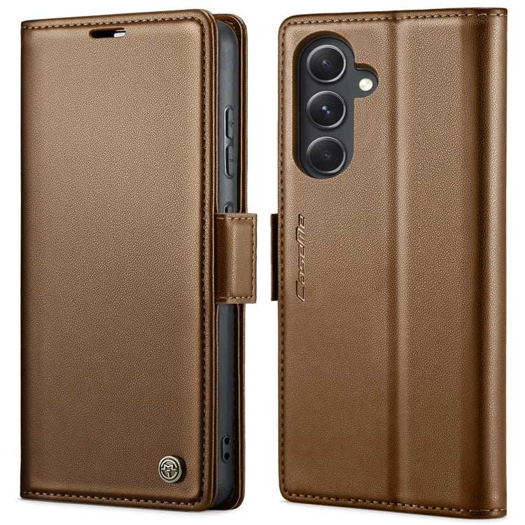 Étui CaseMe en simili-cuir avec boucle papillon Protection antivol RFID pour Samsung Galaxy S20 FE / Galaxy S23 FE 5G / Galaxy A32 5G / M32 5G / Galaxy A70/A70s / Galaxy A53.