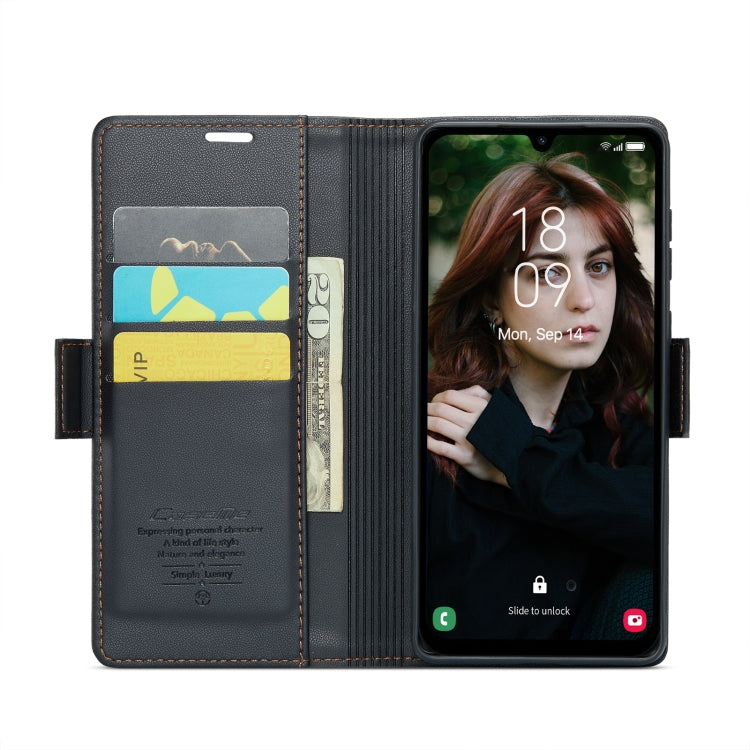 CaseMe 023 Butterfly Buckle Litchi Texture RFID Étui de téléphone en cuir antivol, For Samsung Galaxy A15 4G/5G, For Samsung Galaxy A55, For Samsung Galaxy A35 5G, For Samsung Galaxy S24 Ultra