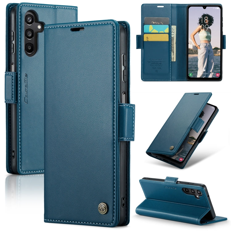 Étui CaseMe en simili-cuir avec boucle papillon Protection antivol RFID pour Samsung Galaxy S24 5G / Galaxy S20 Ultra / Galaxy A15 4G/5G / Galaxy S22 5G / Galaxy A71 4G.