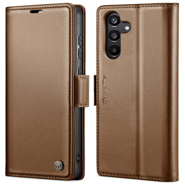 Étui CaseMe en simili-cuir avec boucle papillon Protection antivol RFID pour Samsung Galaxy S21 5G / Galaxy A35 G / Galaxy A13 4G/5G/A04s/A04/M13 5G / Galaxy A52/A52s 5G / Galaxy A22 5G.