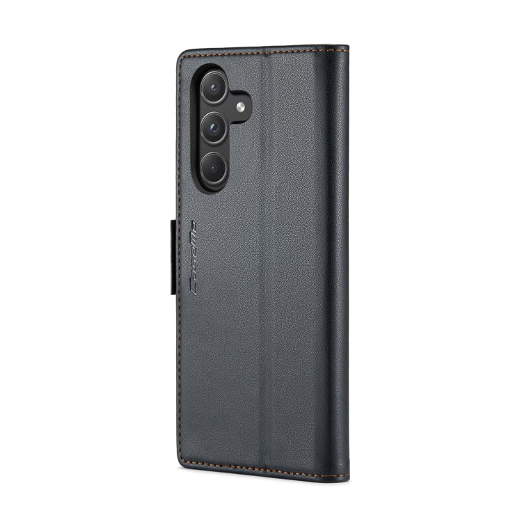 Étui CaseMe en simili-cuir avec boucle papillon Protection antivol RFID pour Samsung Galaxy S21 Ultra 5G / Galaxy A55 / Galaxy S10+ / Galaxy A30s/A50s/A50 / Galaxy A23.