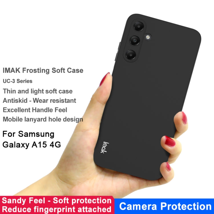 Coque en TPU givré antichoc série IMAK UC-3, pour Samsung Galaxy A15 4G, Galaxy A55 5G, Galaxy A24 4G, Galaxy S23 FE 5G, Galaxy A05s, Galaxy A05, Galaxy A35 5G