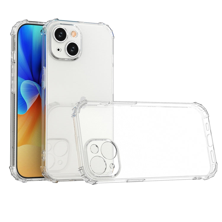 Coque transparent antichoc avec coins renforcés pour iPhone, suites 15 et 16