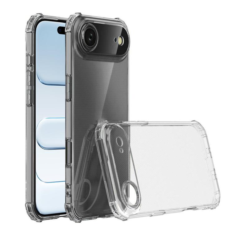Coque transparent antichoc avec 4 coins anti-impacts pour iPhone 17 Pro Max, 17 Pro, 17, iPhone Air, iPhone 16 Pro Max, 16 Pro, 16 Plus, 16, iPhone 15 Pro Max, 15