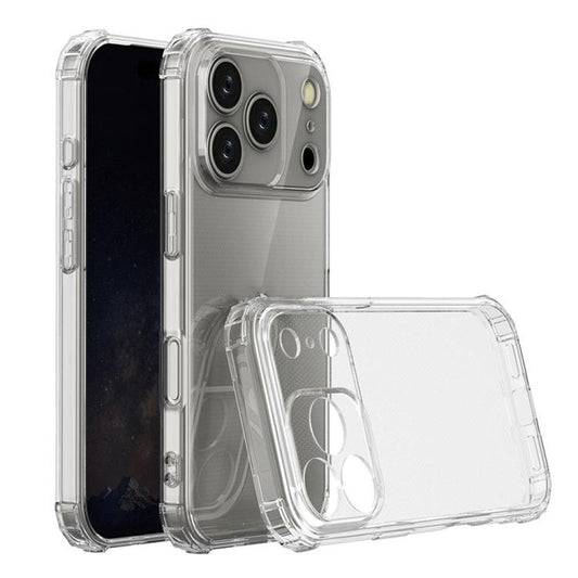 Coque transparent antichoc avec 4 coins anti-impacts pour iPhone 17 Pro Max, 17 Pro, 17, iPhone Air, iPhone 16 Pro Max, 16 Pro, 16 Plus, 16, iPhone 15 Pro Max, 15