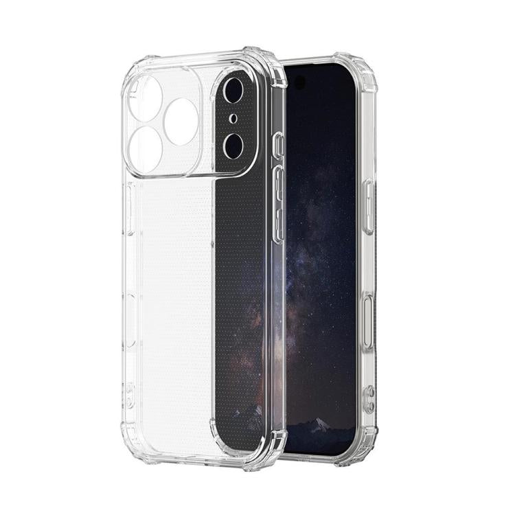 Coque transparent antichoc avec 4 coins anti-impacts pour iPhone 17 Pro Max, 17 Pro, 17, iPhone Air, iPhone 16 Pro Max, 16 Pro, 16 Plus, 16, iPhone 15 Pro Max, 15