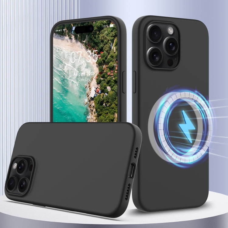 Étui de téléphone antichoc en silicone Magsafe