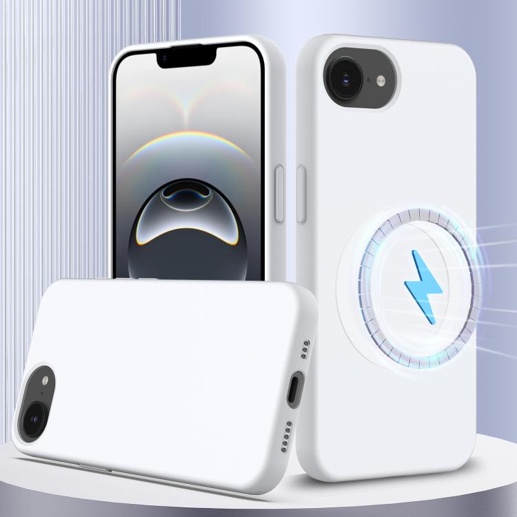 Coque antichoc en silicone compatible MagSafe pour iPhone 17, iPhone Air