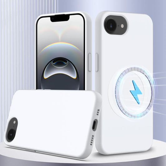 Coque antichoc en silicone compatible MagSafe pour iPhone 17, iPhone Air