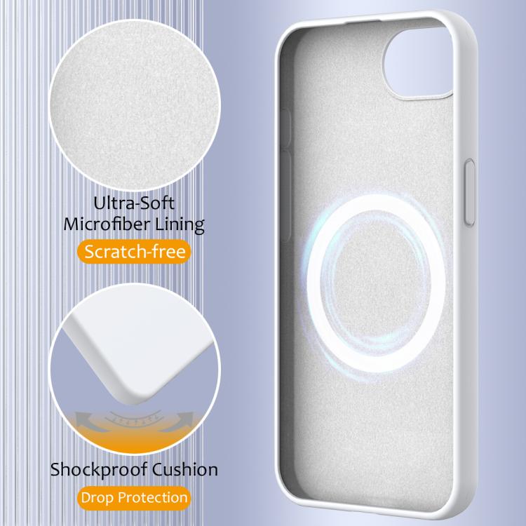 Coque antichoc en silicone compatible MagSafe pour iPhone 17, iPhone Air