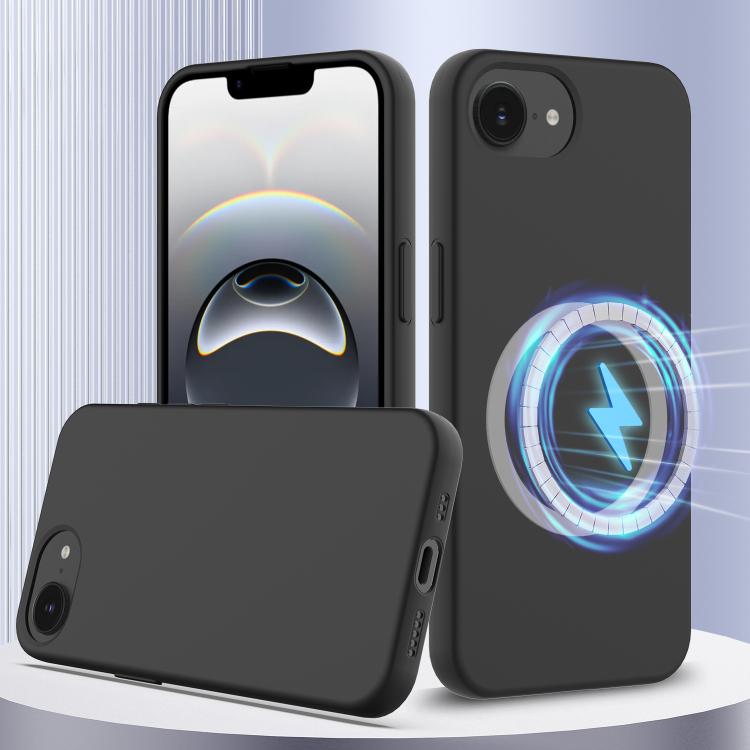 Coque antichoc en silicone compatible MagSafe pour iPhone 17, iPhone Air