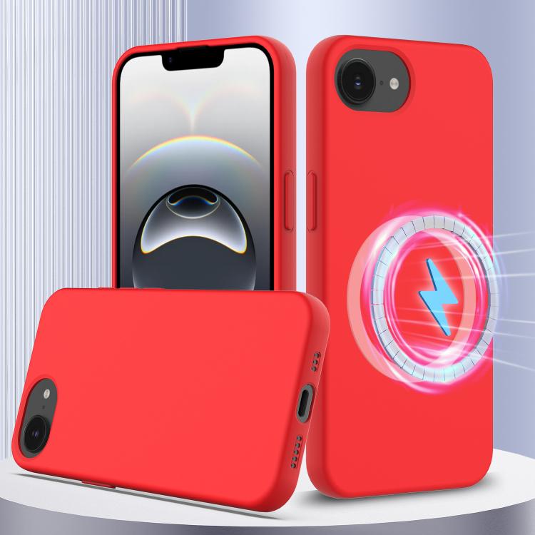 Coque antichoc en silicone compatible MagSafe pour iPhone 17, iPhone Air