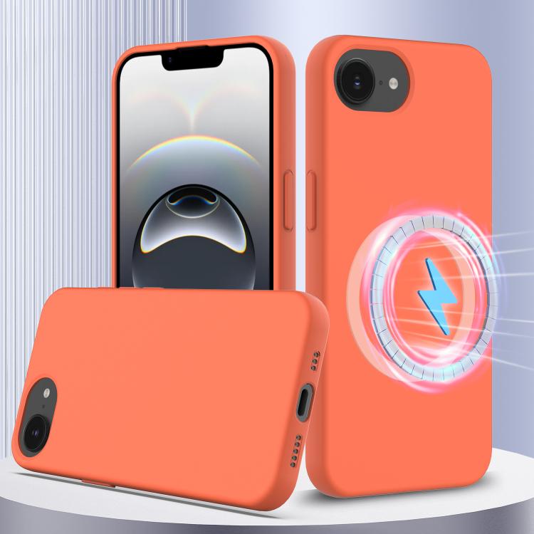 Coque antichoc en silicone compatible MagSafe pour iPhone 17, iPhone Air