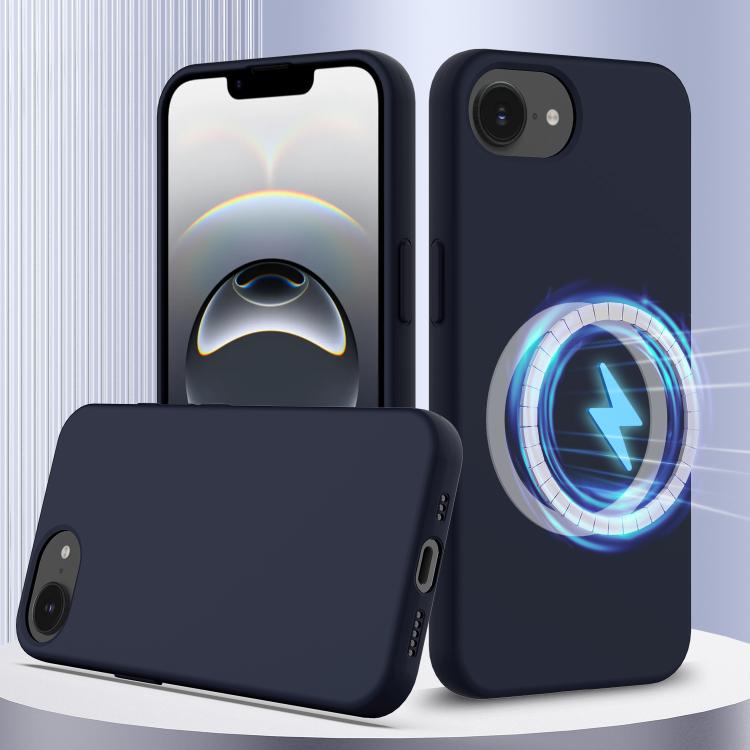 Coque antichoc en silicone compatible MagSafe pour iPhone 17, iPhone Air