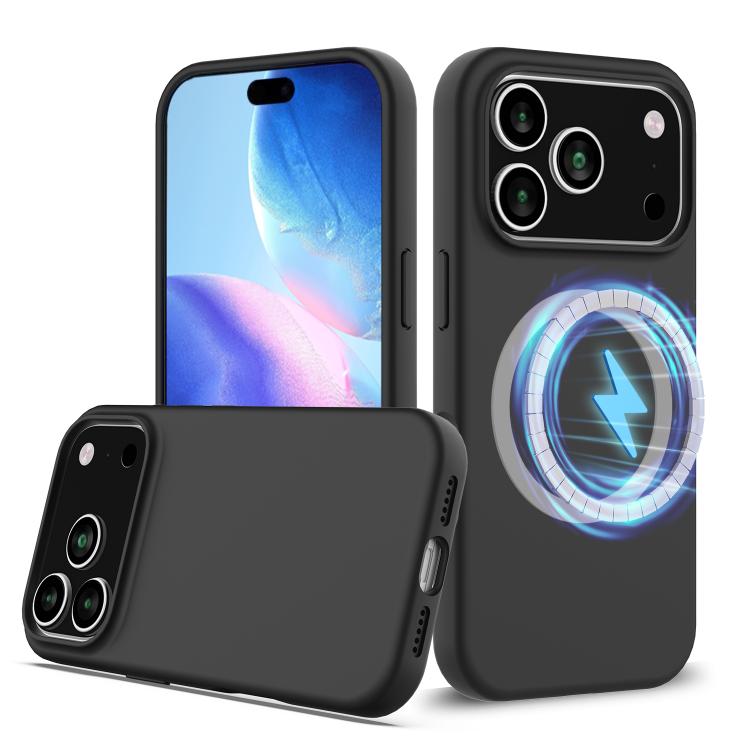 Coque antichoc en silicone compatible Magsafe pour iPhone 17 Pro Max, iPhone 17 Pro