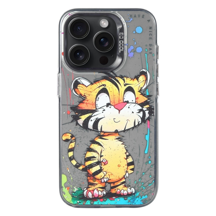 Pour iPhone 12 Pro Série de peinture à l'huile de motif animal PC + étui de téléphone en TPU, Series 8