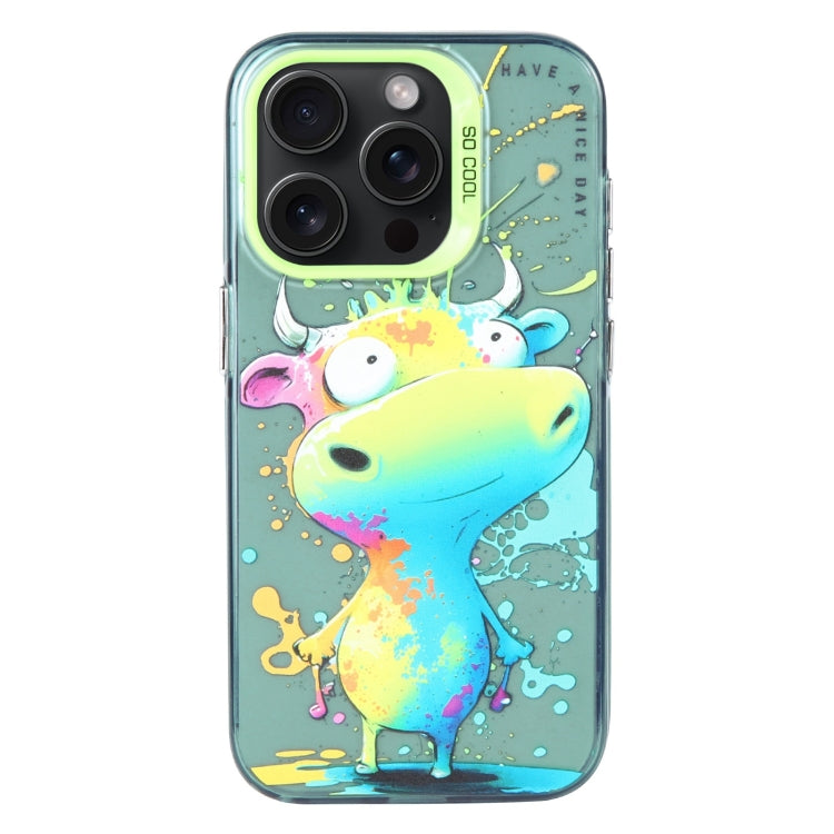 Pour iPhone 12 Pro Série de peinture à l'huile de motif animal PC + étui de téléphone en TPU, Series 8