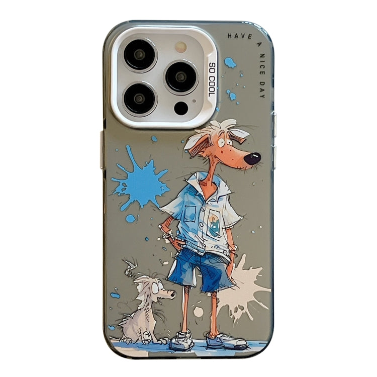 Pour iPhone 12 Pro Série de peinture à l'huile de motif animal PC + étui de téléphone en TPU, Series 8