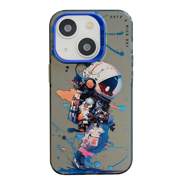 Pour iPhone 13 Série de peinture à l'huile de motif animal PC + étui de téléphone en TPU, Series 19