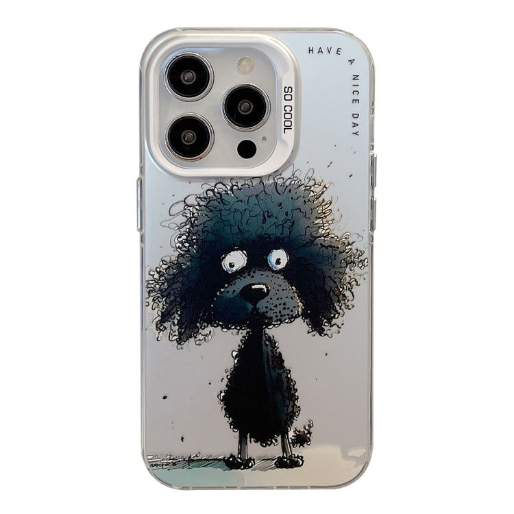 Série de peinture à l'huile de motif animal PC + étui de téléphone en TPU