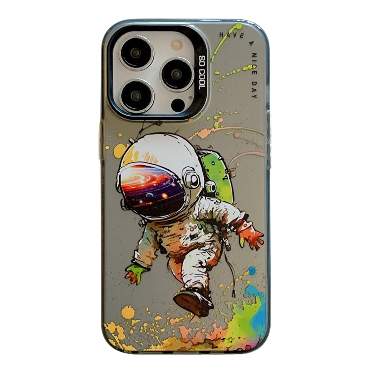 Série de peinture à l'huile de motif animal PC + étui de téléphone en TPU