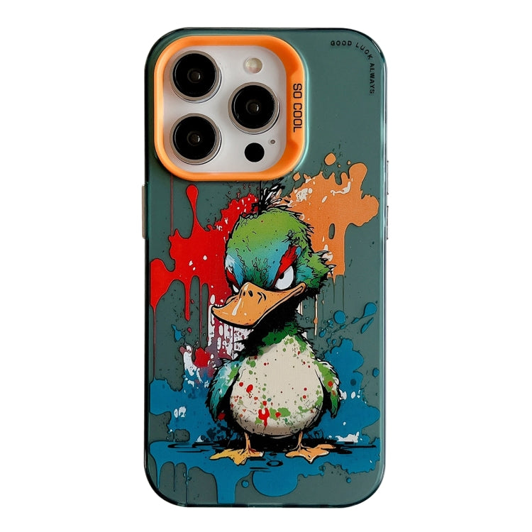 Série de peinture à l'huile de motif animal PC + étui de téléphone en TPU